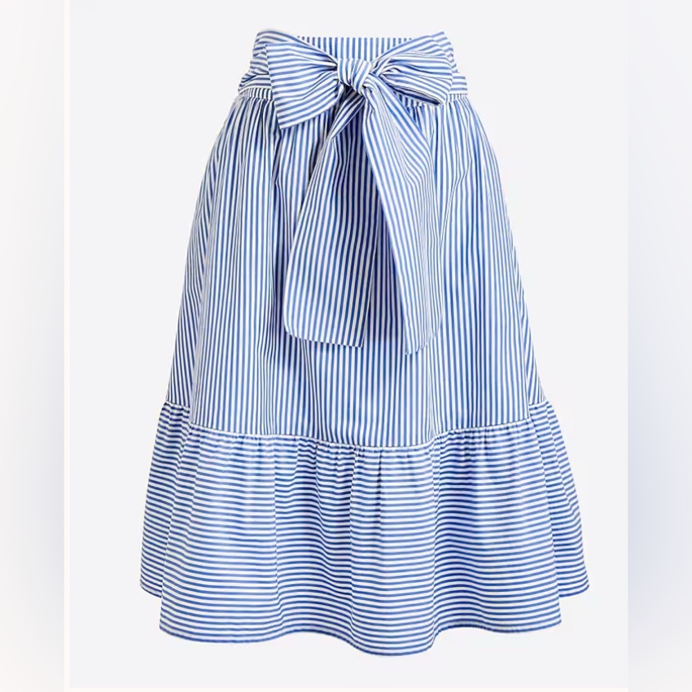J. Crew Tie-Waist Midi Skirt